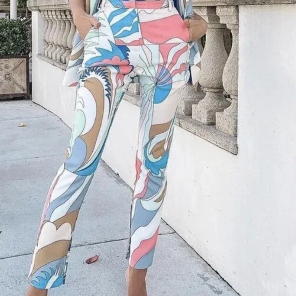 womens cat walk connection high waist fitted pant size large New